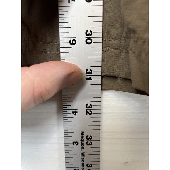 Columbia Pants Mens 38x30 Olive Nylon Hiking Cargo Quick Dry Belted Tech AM8619 - Picture 6 of 11